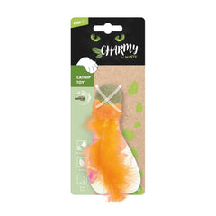 M-Pets Charmy Firefly Catnipli Tüylü Top Kedi Oyuncağı 13 Cm Turuncu