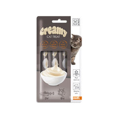 M-Pets Creamy Morina Balıklı ve Sığır Etli Sıvı Kedi Ödülü 1 Adet 4x15 Gr