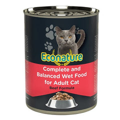 Econature Sığır Etli Yetişkin Konserve Kedi Maması 1 Adet 400 Gr