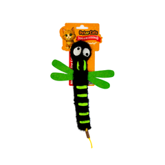 PetzzCats DragonFly Matatabi ve Çıngırak Sesli Peluş Kedi Oyuncağı Siyah 22x15 Cm