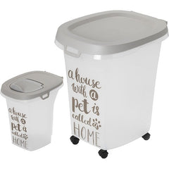 Moderna Trendy Story Pet Wisdom Kedi ve Köpek Plastik Mama Saklama Kabı 6 Lt 27x22x28 Cm