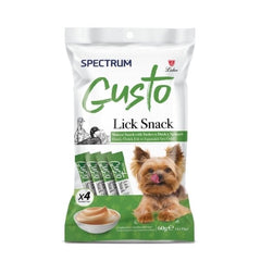 Spectrum Gusto Hindi Ördek Etli ve Ispanaklı Sıvı Yetişkin Köpek Ödül Maması 1 Adet 4x15 Gr