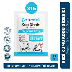 OneVet Kedi Kumu Koku Giderici 15x25 Gr Okyanus Esintili