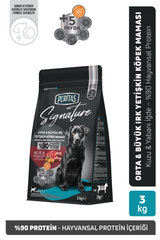 Signature Kuzulu Orta ve Büyük Irk Yetişkin Köpek Maması 3 Kg