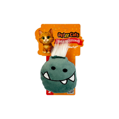 PetzzCats Ming Matatabi ve Çıngırak Sesli Peluş Kedi Oyuncağı Yeşil 9x7 Cm