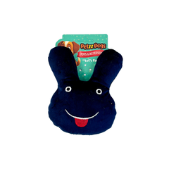 PetzzDogs Sparky Sesli Dayanıklı Peluş Köpek Çiğneme Oyuncağı Lacivert 16x14 Cm