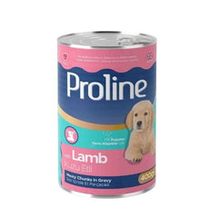 Proline Sos İçinde Et Parçacıklı Kuzu Etli Yavru Konserve Köpek Maması 400 Gr 1 Adet