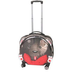 Lepus Wheel Bag Tekerlekli Kedi ve Köpek Taşıma Çantası Siyah 42x44x23 Cm