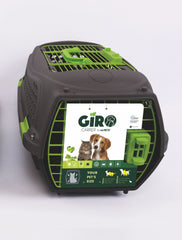 M-Pets Eco Giro Carrier Kedi ve Küçük Irk Köpek Taşıma Çantası 51.6x32.7x29.6 Cm Siyah/Yeşil Medium