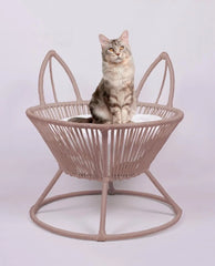 Lepus Saksı Model Kedi ve Küçük Irk Köpek Yatağı Gri 54x58 Cm