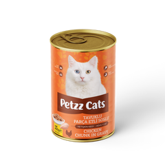 PetzzCats Tavuk Etli Yetişkin Kedi Konservesi 400 Gr 1 Adet
