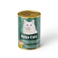 PetzzCats Somonlu Kısırlaştırılmış Kedi Konservesi 400 Gr 1 Adet