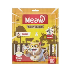 Moow Tavuklu ve Keçi Sütlü Yetişkin Sıvı Kedi Ödül Maması 1 Adet 30x12 Gr