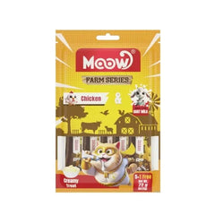 Moow Tavuklu ve Keçi Sütlü Yetişkin Sıvı Kedi Ödül Maması 1 Adet 6x12 Gr