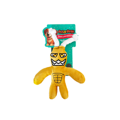 PetzzDogs Heady Sesli Dayanıklı Peluş Köpek Çiğneme Oyuncağı Sarı 22x16 Cm
