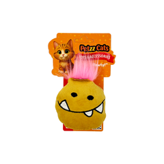 PetzzCats Ming Matatabi ve Çıngırak Sesli Peluş Kedi Oyuncağı Sarı 9x7 Cm