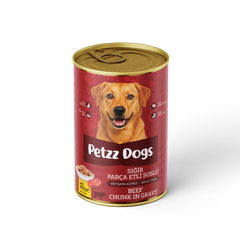PetzzDogs Sığır Etli Yetişkin Köpek Konservesi 400 Gr 1 Adet