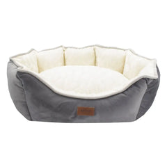 Lepus Luxe Daisy Kedi ve Köpek Yatağı Gri Large 70x45x22 Cm