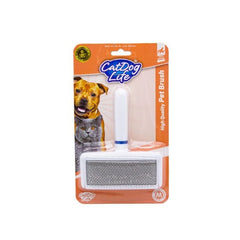 CatDog Life İnce Telli Kedi ve Köpek Tüy Tarama Fırçası 12x14 Cm Medium