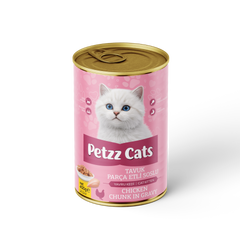 PetzzCats Tavuk Etli Yavru Kedi Konservesi 400 Gr 1 Adet