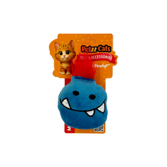 PetzzCats Ming Matatabi ve Çıngırak Sesli Peluş Kedi Oyuncağı Mavi 9x7 Cm