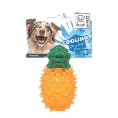 M-Pets Cooling Pineapple Serinletici Plastik Köpek Oyuncağı 12 Cm Turuncu