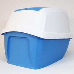 İmac Maddy Junior Üstü Açılır Kapalı Kedi Tuvaleti Mavi 57x43x41 Cm