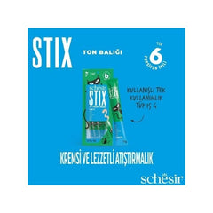 Schesir Cat Stick Ton Balıklı Sıvı Kedi Ödül Maması 6 Adet 15 Gr