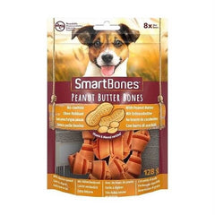 Smart Bones Tavuklu Fıstık Ezmeli Düğüm Kemik Köpek Ödül Maması 128 Gr