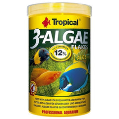 Tropical 3-Algae Flakes Tatlı ve Tuzlu Su Balıkları için Yosunlu Yem 100 Ml 20 Gr