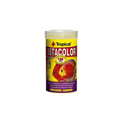 Tropical Astacolor Flakes Kırmızı Discus Balıkları için Astaksantinli Pul Yem 100 Ml