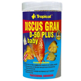 Tropical Discus Gran D-50 Plus Baby Yavru Discus Balıkları için Renklendirici Granül Balık Yemi 100 Ml