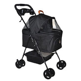 Zampa Verstappen Kedi ve Köpek Arabası Siyah 45x64x96 Cm