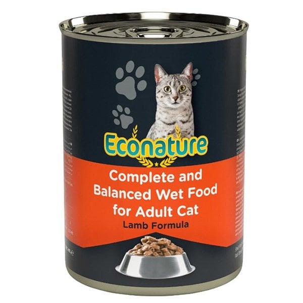 Econature Kuzu Etli Yetişkin Konserve Kedi Maması 1 Adet 400 Gr