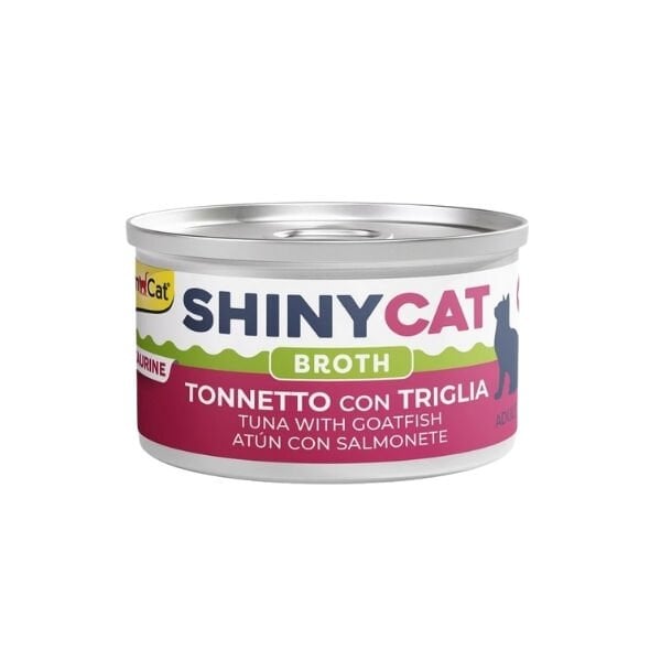 Gimcat Shinycat Broth Sos İçinde Barbun ve Ton Balıklı Konserve Kedi Maması 70 Gr 1 Adet