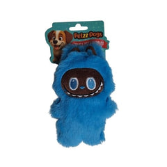PetzzDogs Labubu Peluş Köpek Çiğneme Oyuncağı Mavi 16x10 Cm