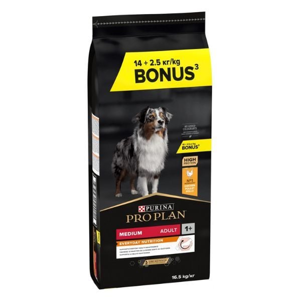 Pro Plan Medium Adult Tavuklu Yetişkin Köpek Maması 14+2.5 Kg