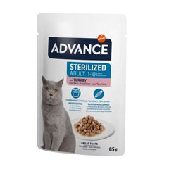 Advance Hindi Etli Pouch Kısırlaştırılmış Yetişkin Kedi Maması 1 Adet 85 Gr