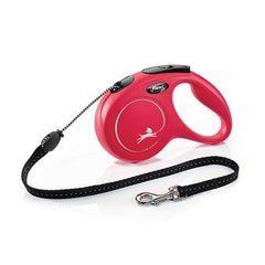 Flexi New Classic İp Otomatik Köpek Gezdirme Tasması Medium Kırmızı 5 Mt