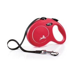 Flexi New Classic Şerit Otomatik Köpek Gezdirme Tasması Large Kırmızı 5 Mt