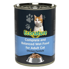 Econature Adult Tavuklu Yetişkin Konserve Kedi Maması 1 Adet 400 Gr