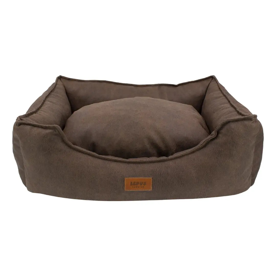 Lepus Soft Kedi ve Köpek Yatağı Kahverengi Small 54x43x14 Cm