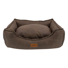 Lepus Soft Kedi ve Köpek Yatağı Kahverengi Small 54x43x14 Cm