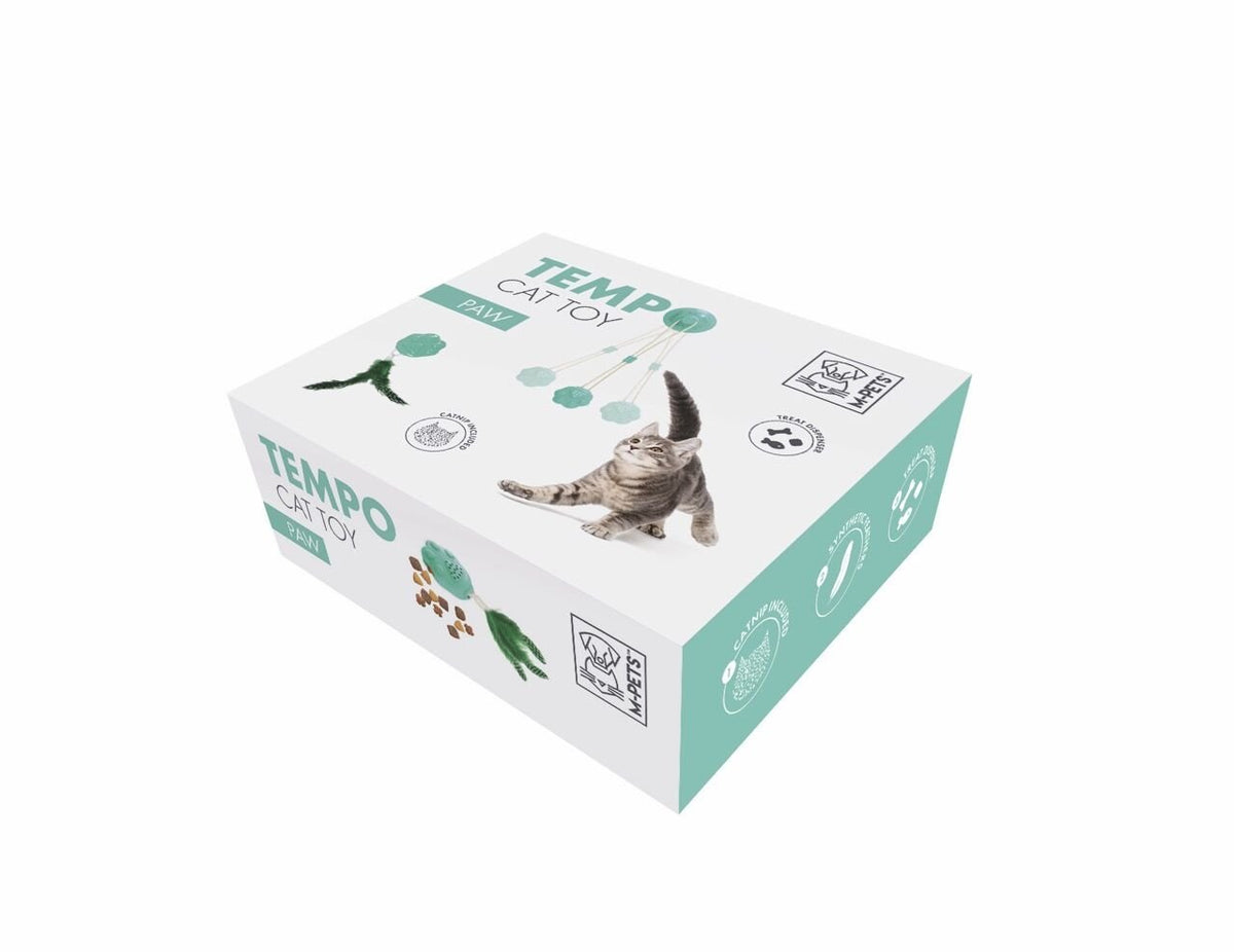 M-Pets Tampo Catnipli Ödül Hazneli Plastik Kedi Oyuncağı 12.5x9.5x5.5 Cm Yeşil