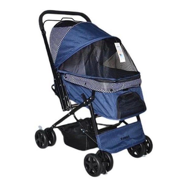 Zampa Nova Kedi ve Köpek Arabası Lacivert 52x76.5x95 Cm