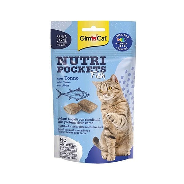 Gimcat Nutri Pockets Tuna Balıklı Kedi Ödül Maması 1 Adet 60 Gr
