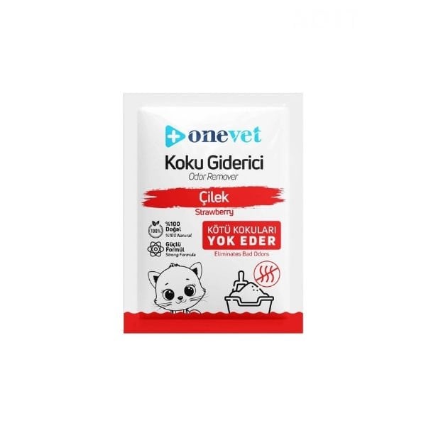 OneVet Kedi Kumu Koku Giderici 25 Gr Çilek Kokulu