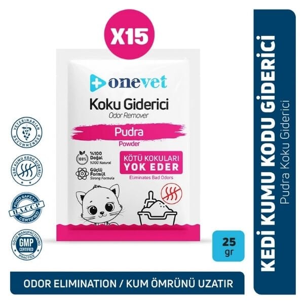OneVet Kedi Kumu Koku Giderici 15x25 Gr Pudra