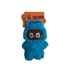 PetzzCats Matatabi Labubu Peluş Kedi Oyuncağı Mavi 16x10 Cm
