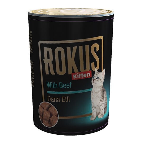 Rokus Tavuklu Yavru Konserve Kedi Maması 1 Adet 410 Gr